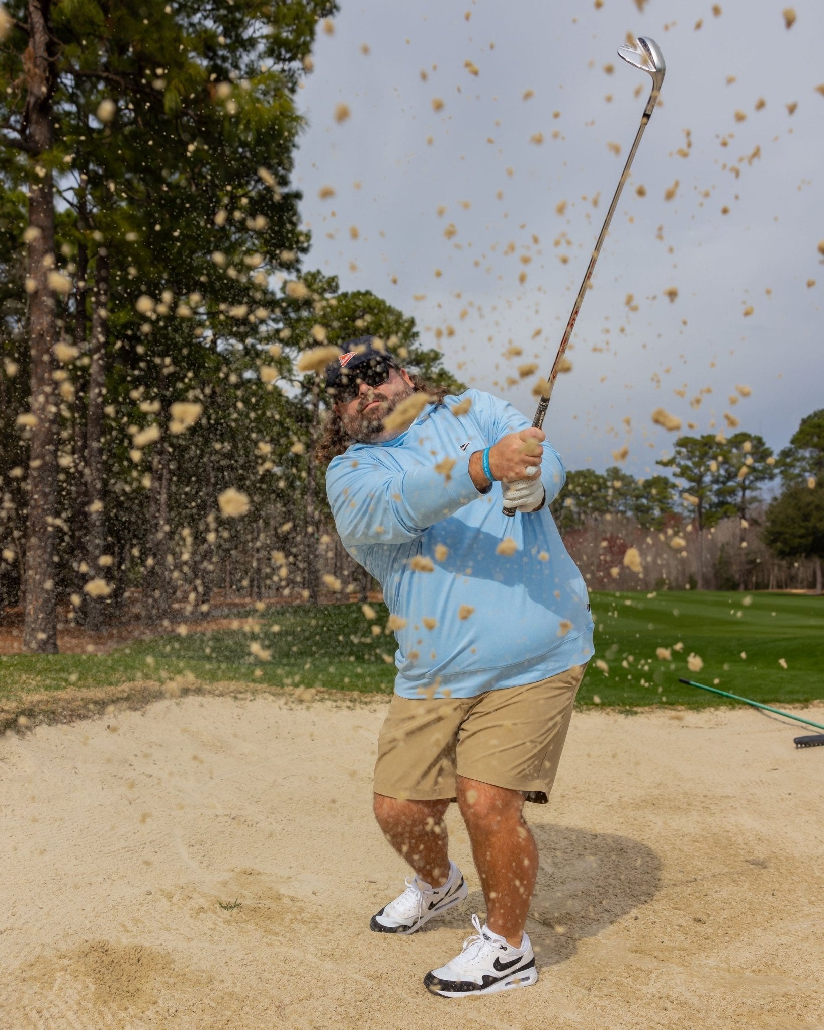 The Gimme Hoodie Sky Blue | Breezy Golf | Performance Golf Apparel