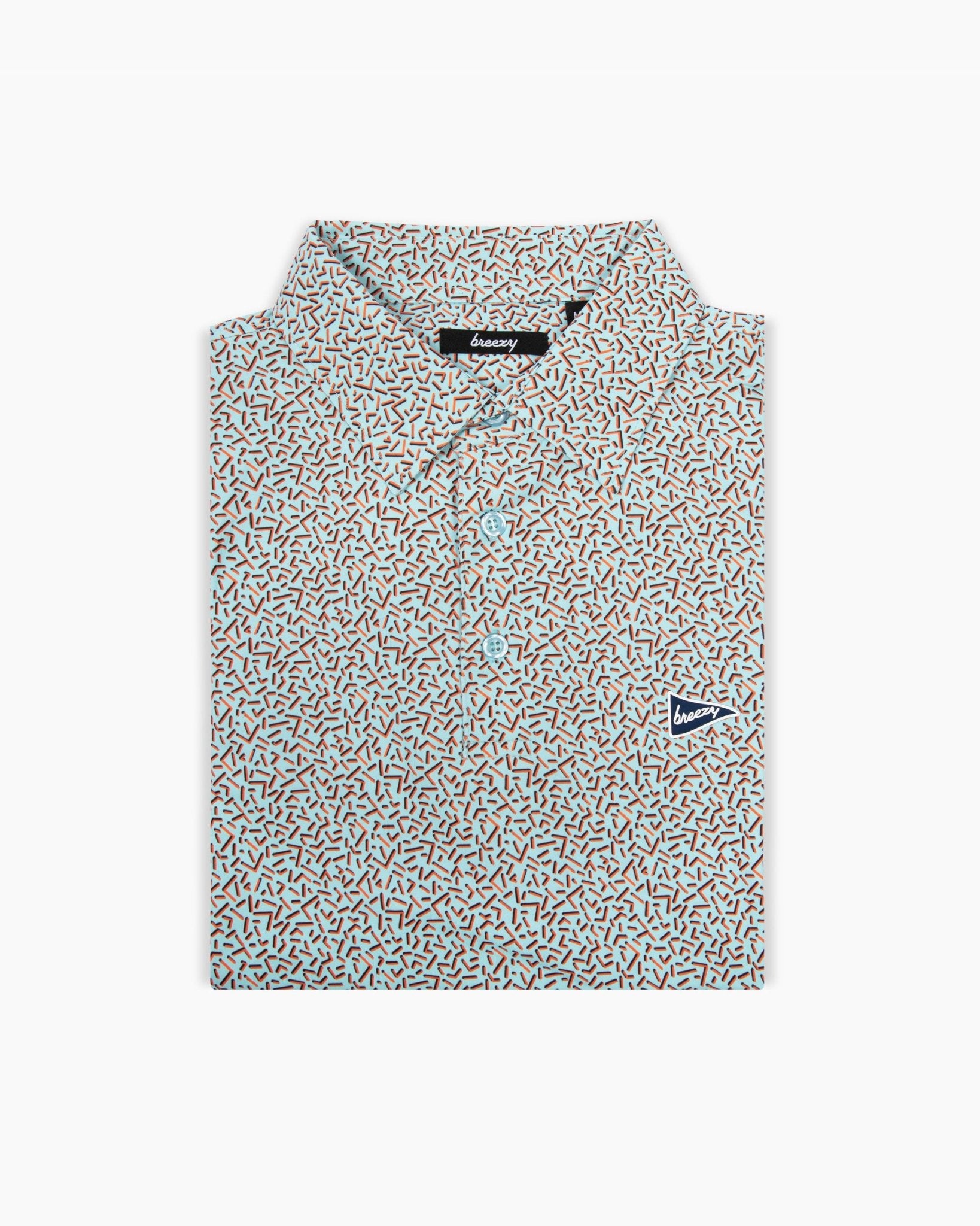 The 90s Stripes Mint Polo | Breezy Golf | Performance Golf Apparel