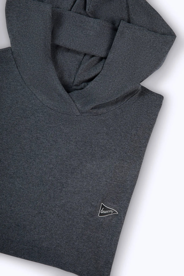 The Gimme Hoodie Heather Black Golf Outerwear | Breezy Golf