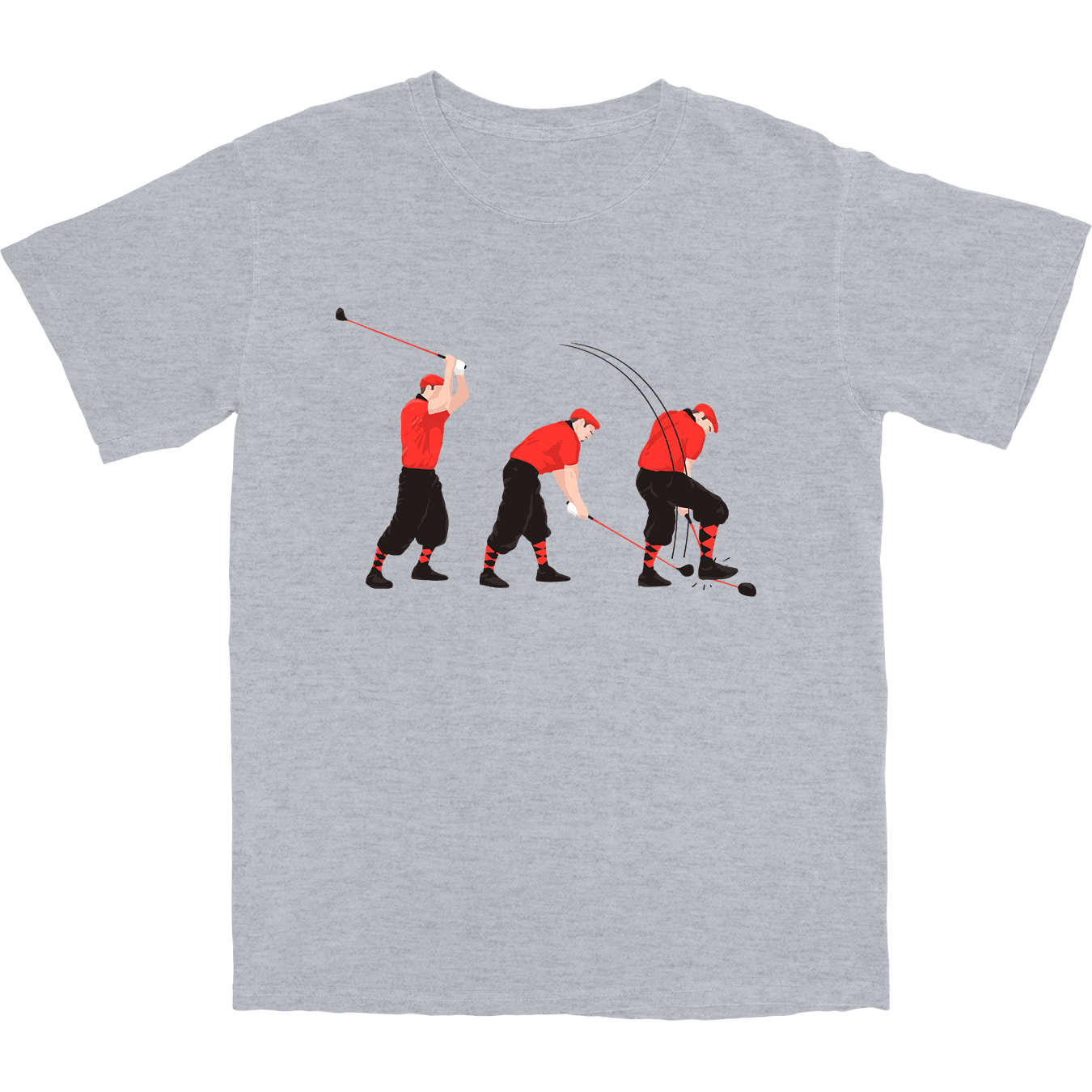 The Golf Drama T Shirt - Grey | Breezy Golf | Performance Golf Apparel