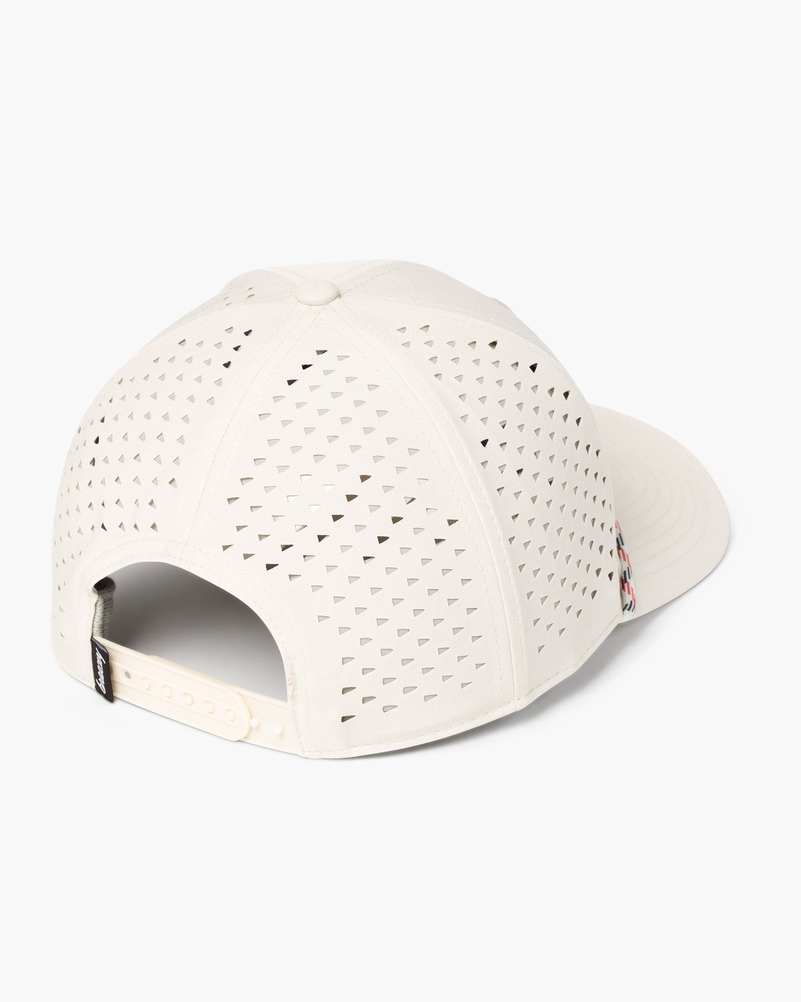 Perforated Performance Grey Patch Rope Hat | Breezy Golf | Performance Golf Apparel