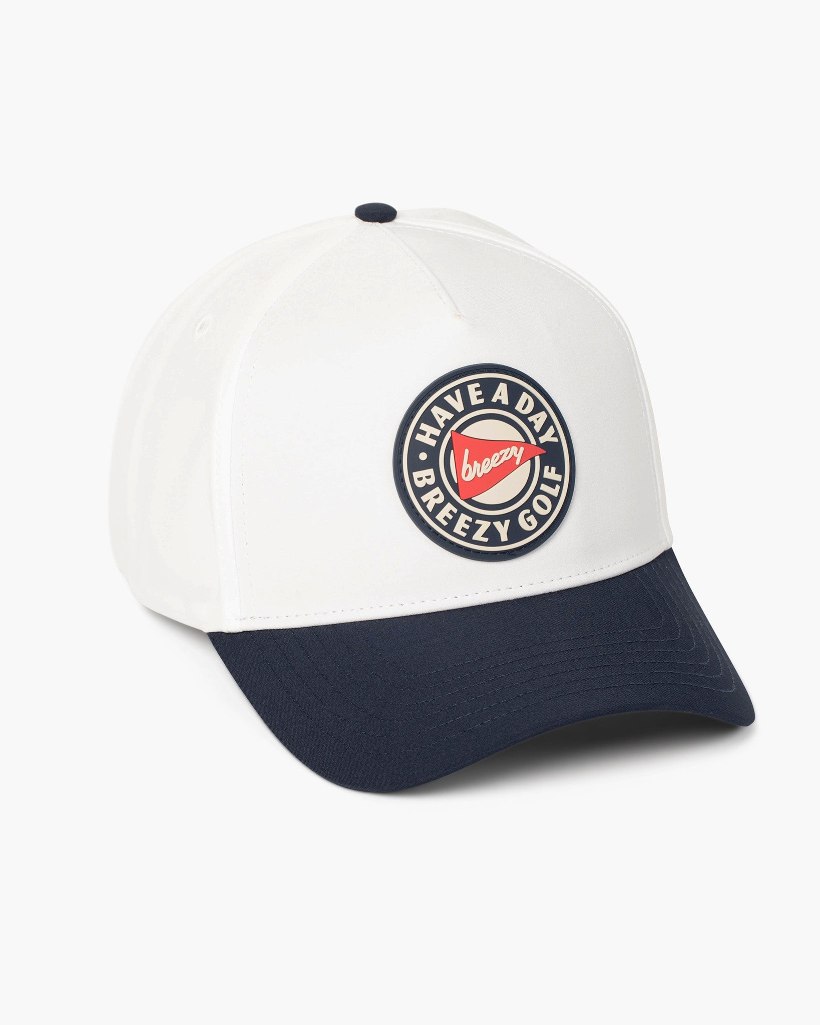 Hero Logo Navy & Red Contrast Hat | Breezy Golf | Performance Golf Apparel