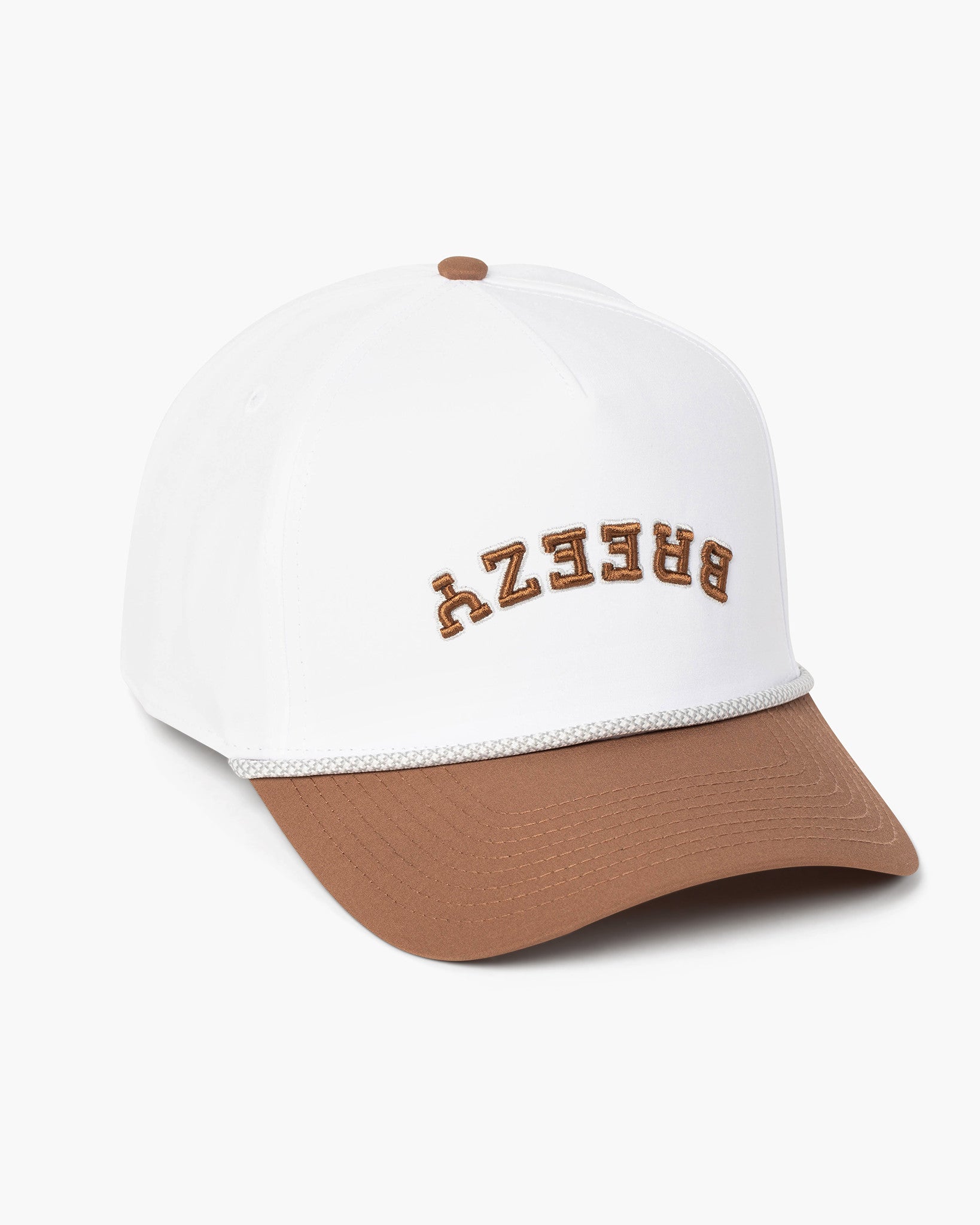 Flipped Breezy Rope Hat Caramel | Breezy Golf | Performance Golf Apparel