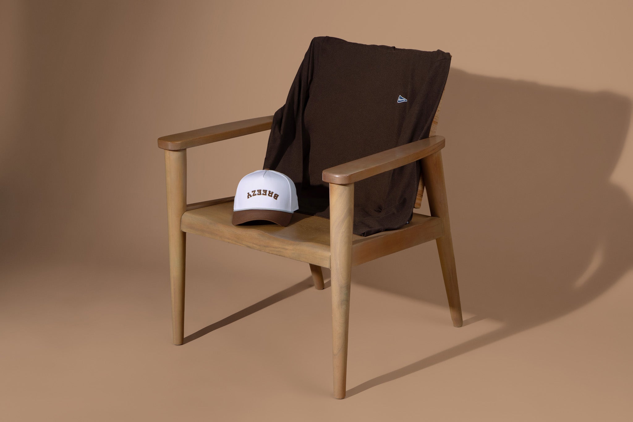 Flipped Breezy Rope Hat Caramel | Breezy Golf | Performance Golf Apparel