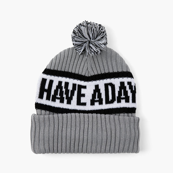 Have A Day Knit Beanie Grey | Breezy Golf