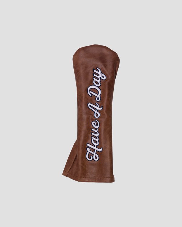 Have A Day Premium Leather Fairway Wood Headcover | Breezy Golf | Performance Golf Apparel