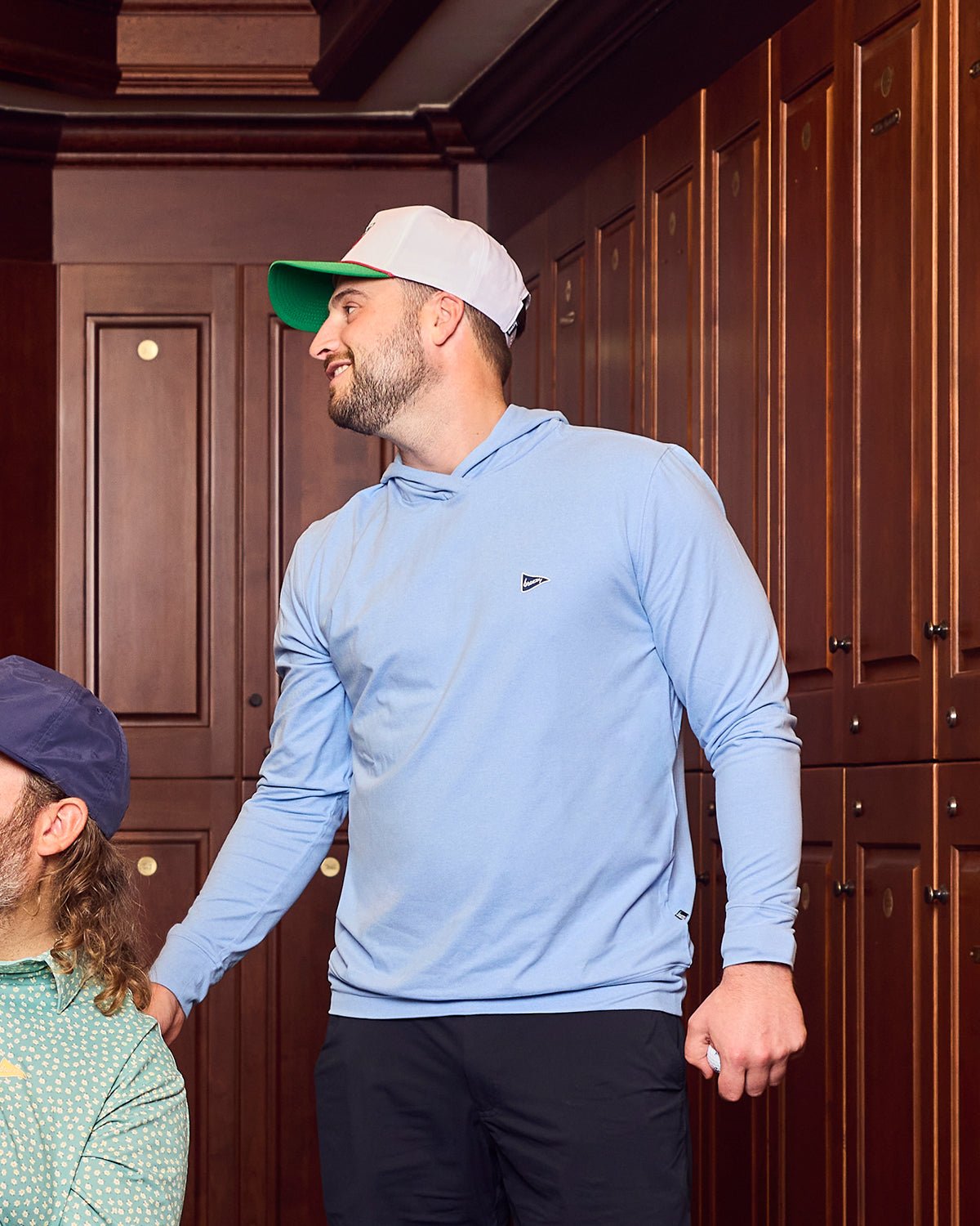 The Gimme Hoodie Vista Blue | Breezy Golf | Performance Golf Apparel