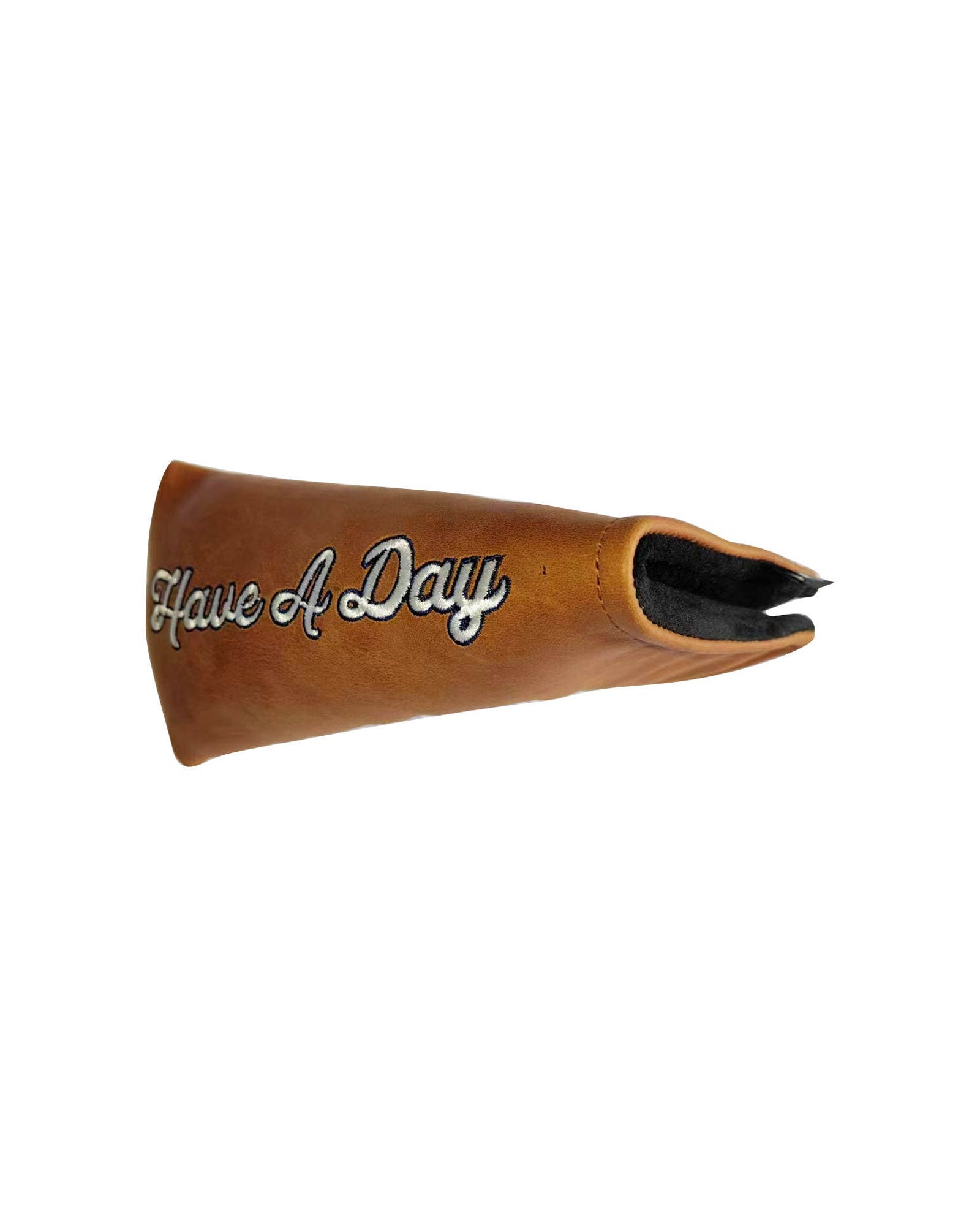 Have a Day Genuine Leather Blade Putter Headcover | Breezy Golf | Performance Golf Apparel