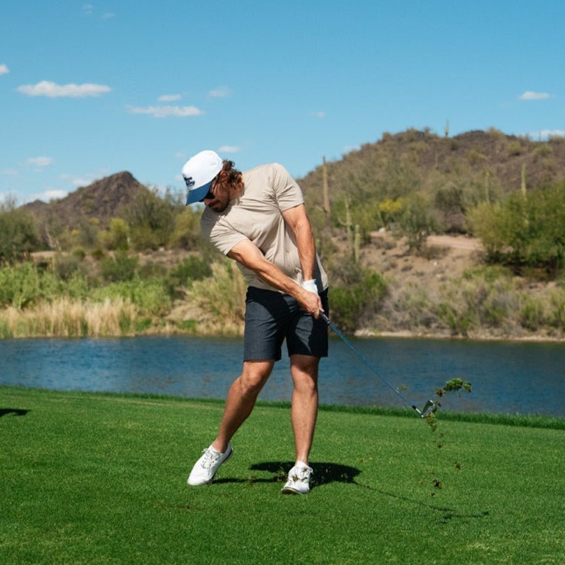 Everyday Tee Caramel | Breezy Golf | Performance Golf Apparel