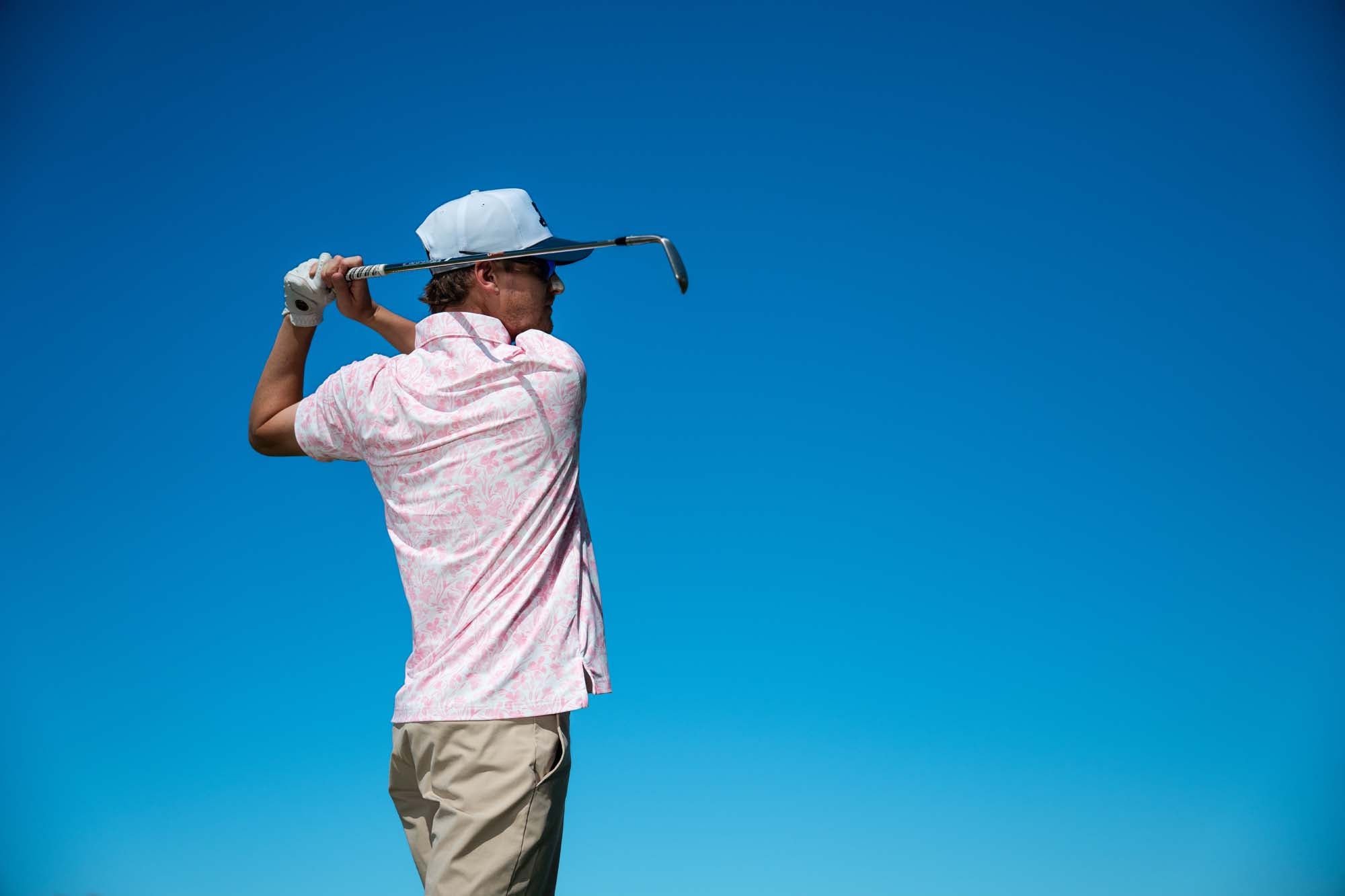 The Watercolor Flowers Polo | Breezy Golf | Performance Golf Apparel