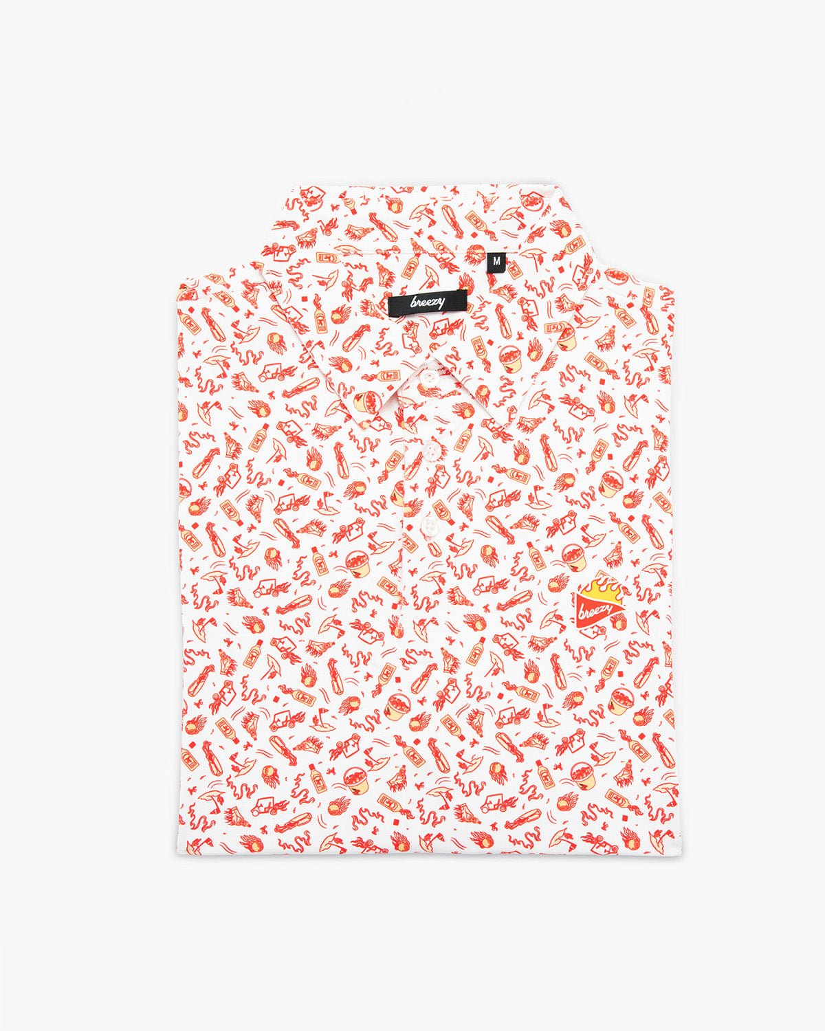 Fireball x Breezy The Tee-Off Starter Pack Polo | Breezy Golf | Performance Golf Apparel
