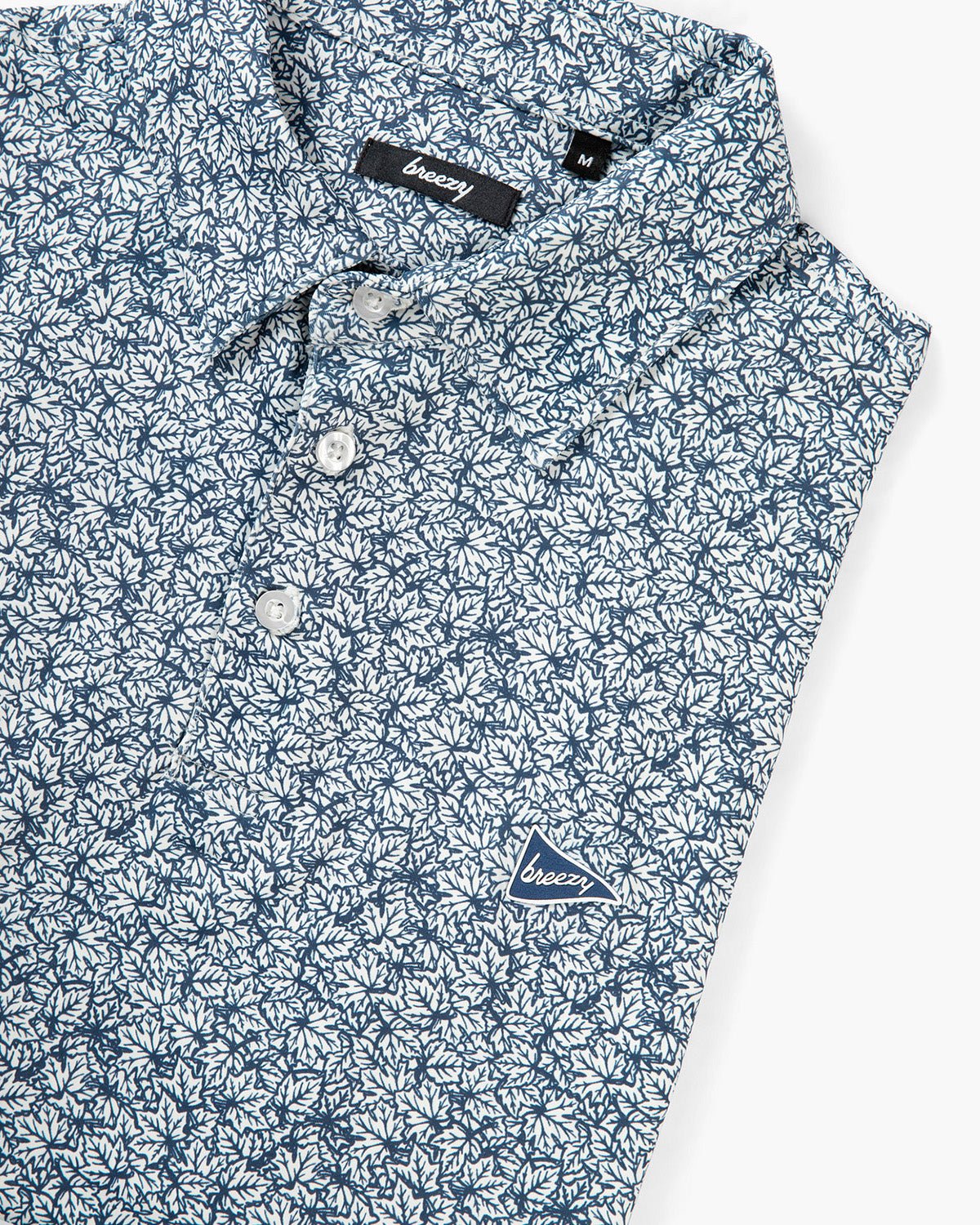 The Raking Leaves Navy Polo | Breezy Golf | Performance Golf Apparel
