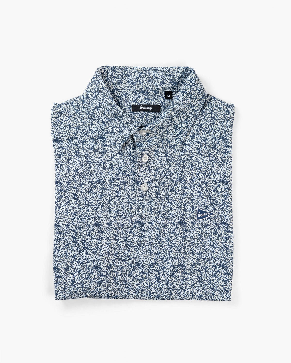 The Raking Leaves Navy Polo | Breezy Golf | Performance Golf Apparel