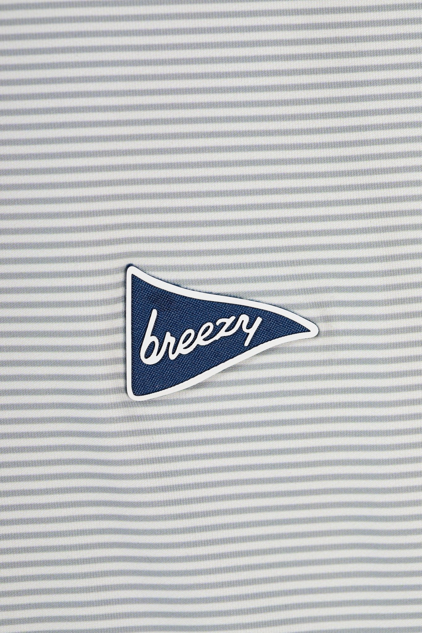 The Striped Grey & Dark Grey Polo | Breezy Golf | Performance Golf Apparel