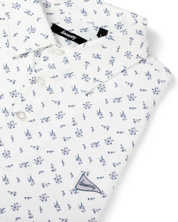 The Windy Lavender Polo Shirt for Men | Breezy Golf