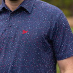 The USA Splatter Navy Polo - Breezy Golf