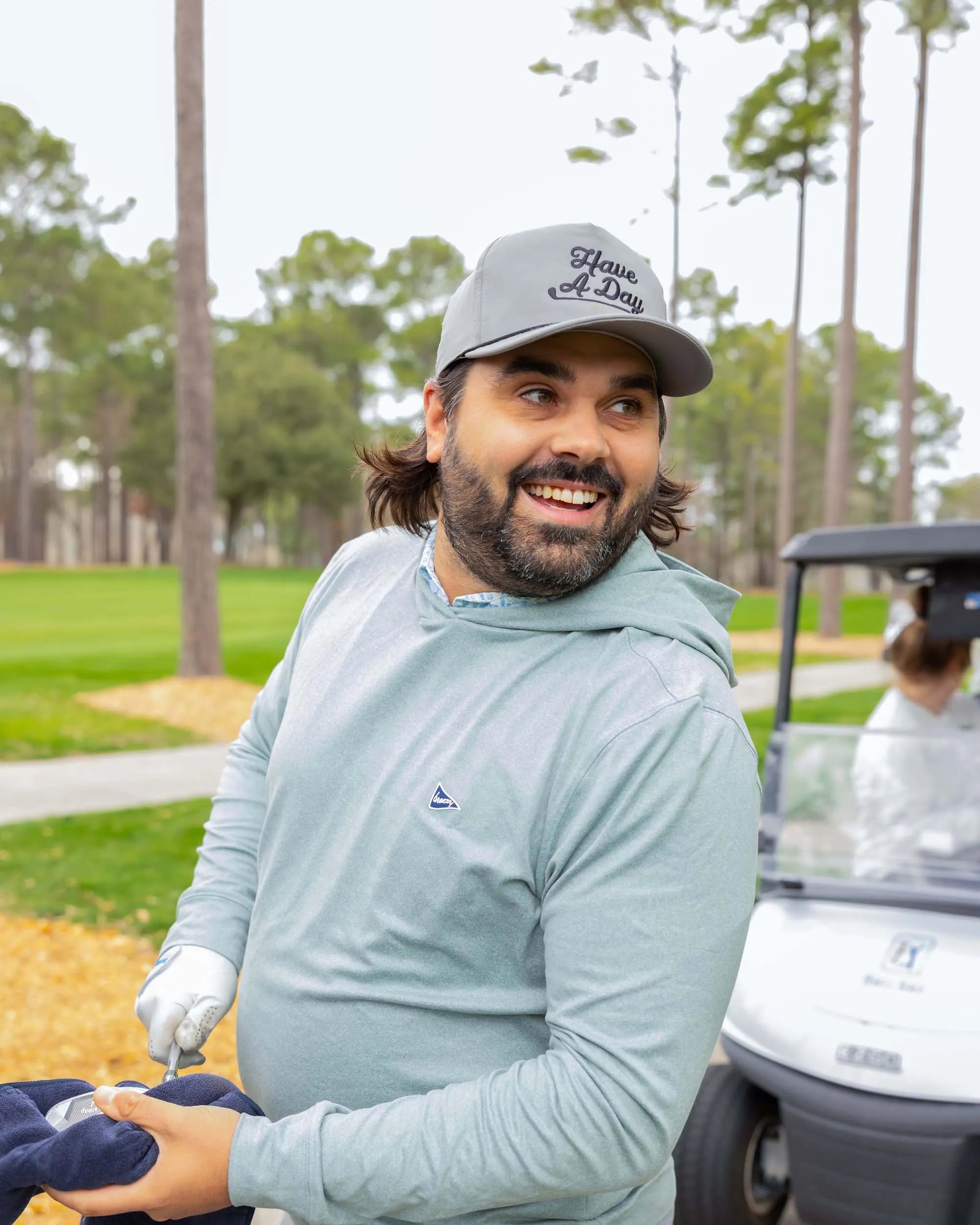 The Gimme Hoodie Sage Green | Breezy Golf | Performance Golf Apparel