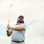 The U.S. Open Splatter Polo Light Blue - Breezy Golf