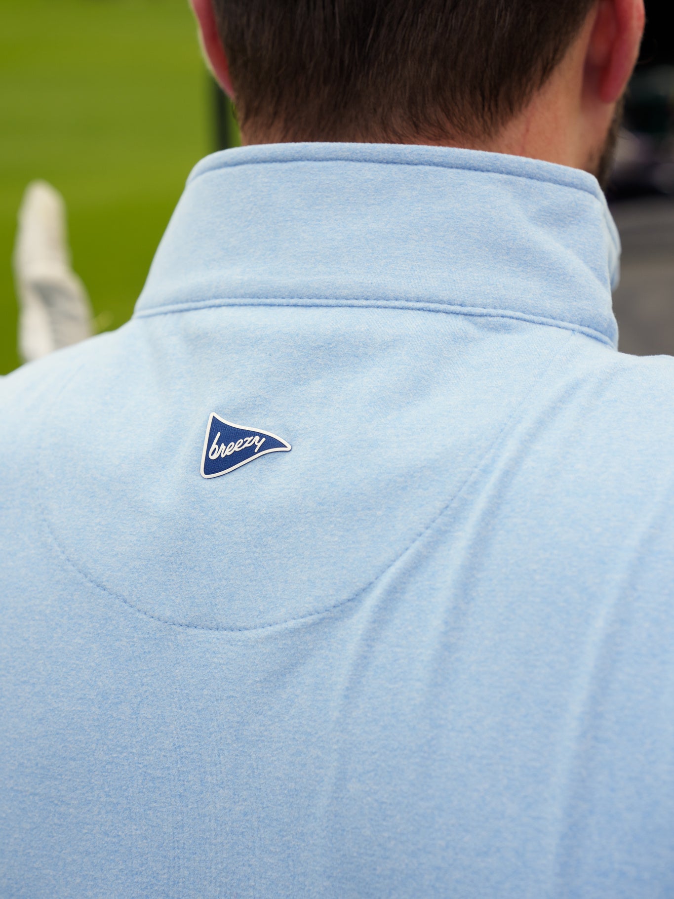 The U.S. Open Gimme Quarter - Zip Light Blue - Breezy Golf