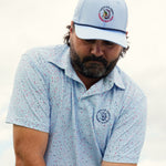 The U.S. Open Splatter Polo Light Blue - Breezy Golf