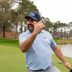 The USA Splatter Light Blue Polo - Breezy Golf