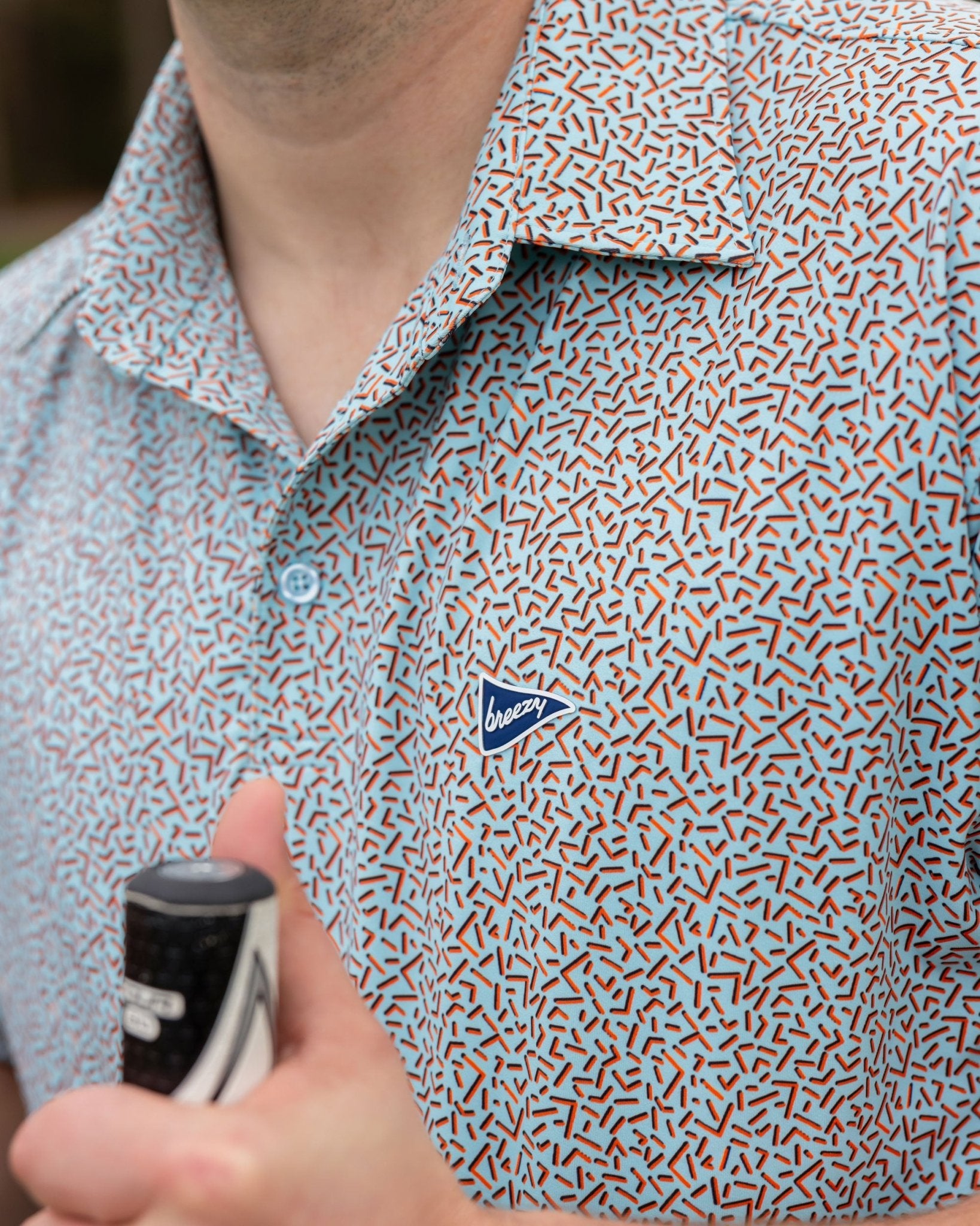 The 90s Stripes Mint Polo - Breezy Golf