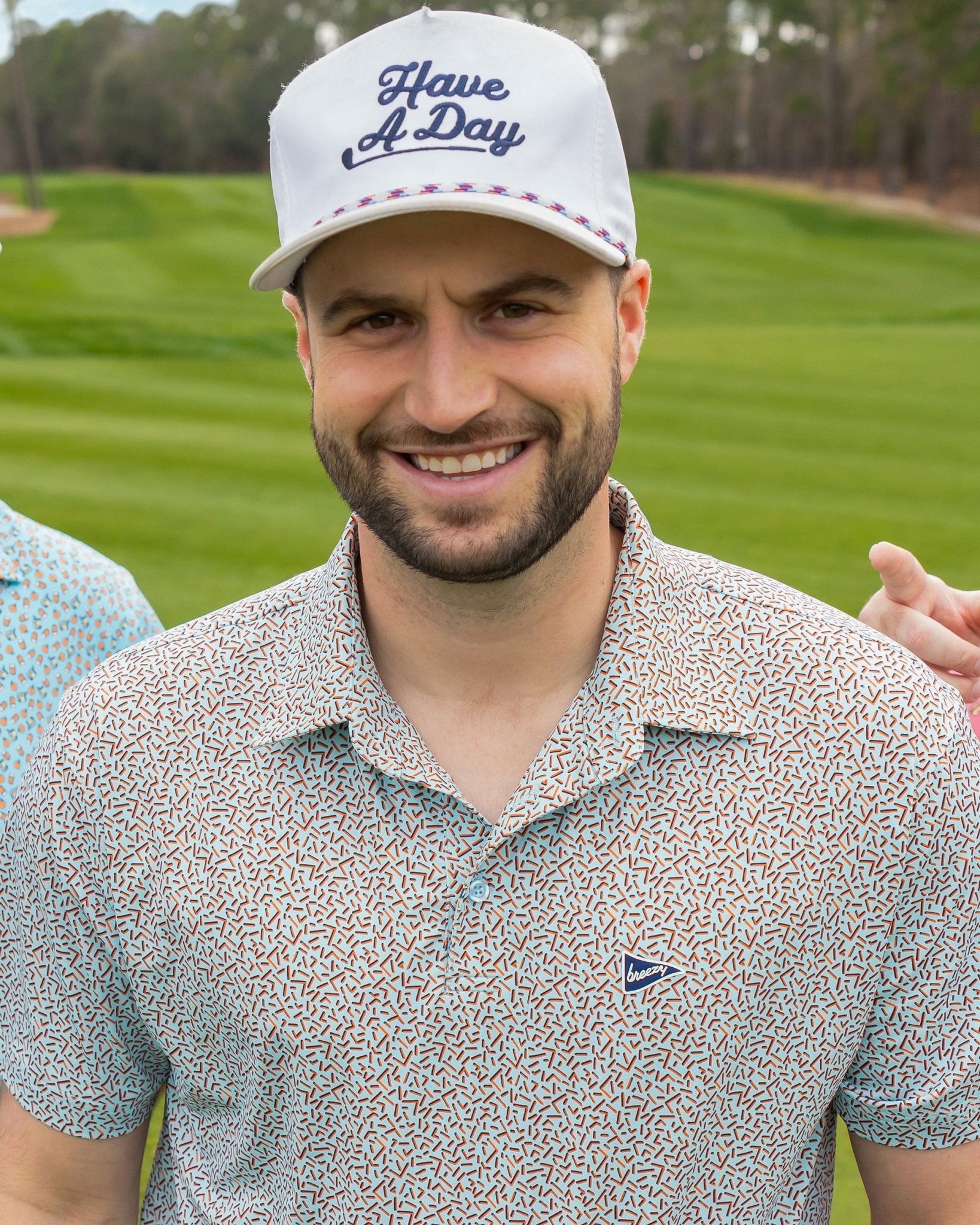 The 90s Stripes Mint Polo - Breezy Golf