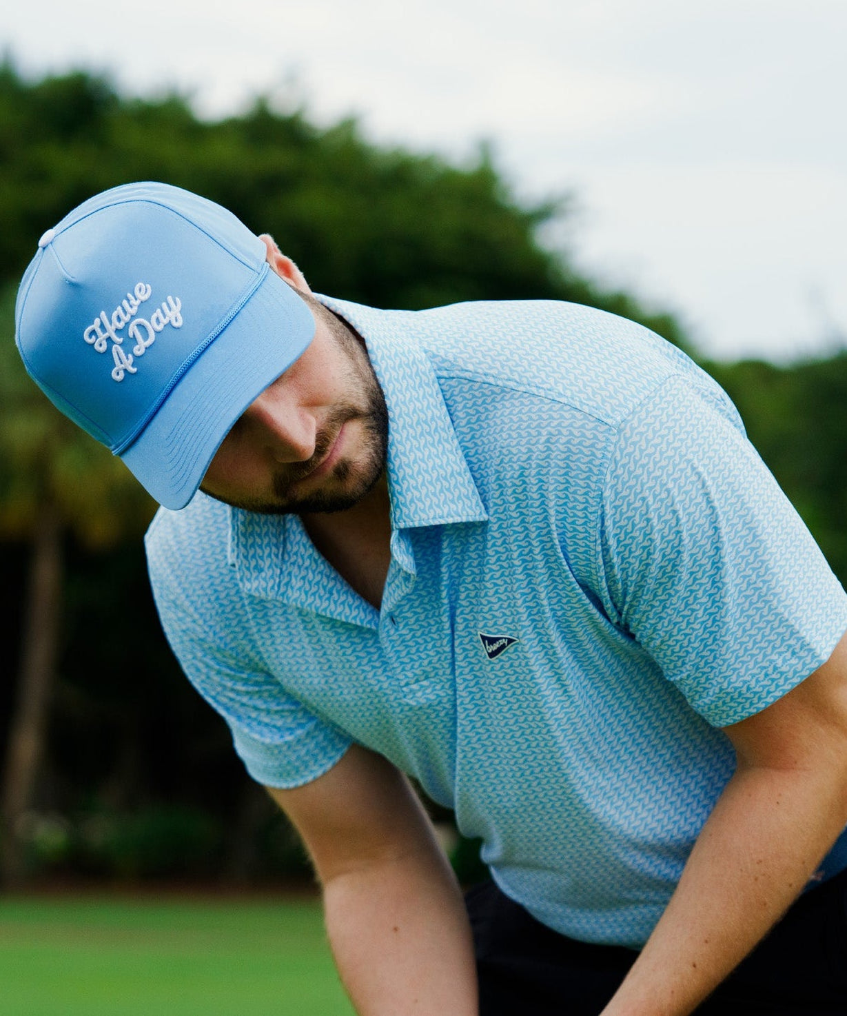 Have A Day Rope Hat Eternal Blue - Breezy Golf