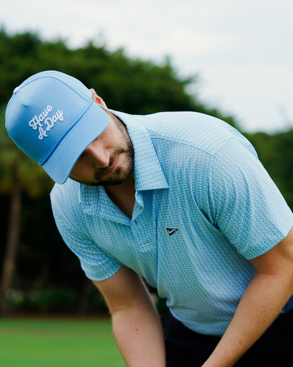 Have A Day Rope Hat Eternal Blue - Breezy Golf