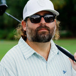 Have A Day Shield Meshback Hat White - Breezy Golf