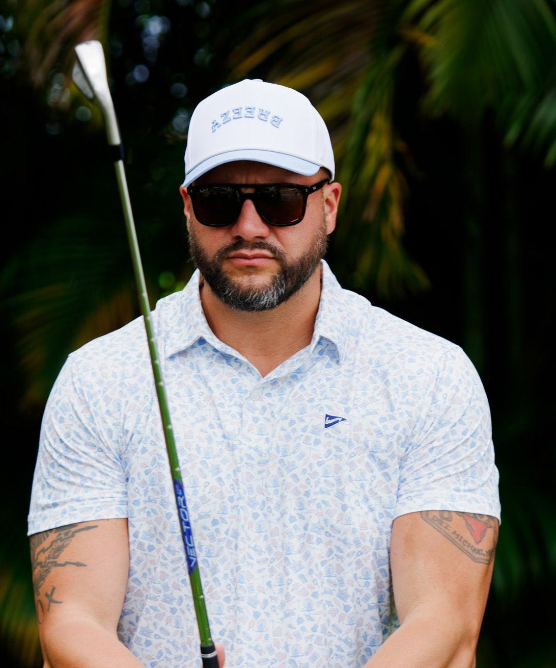 Flipped Breezy Rope Hat Skyview - Breezy Golf