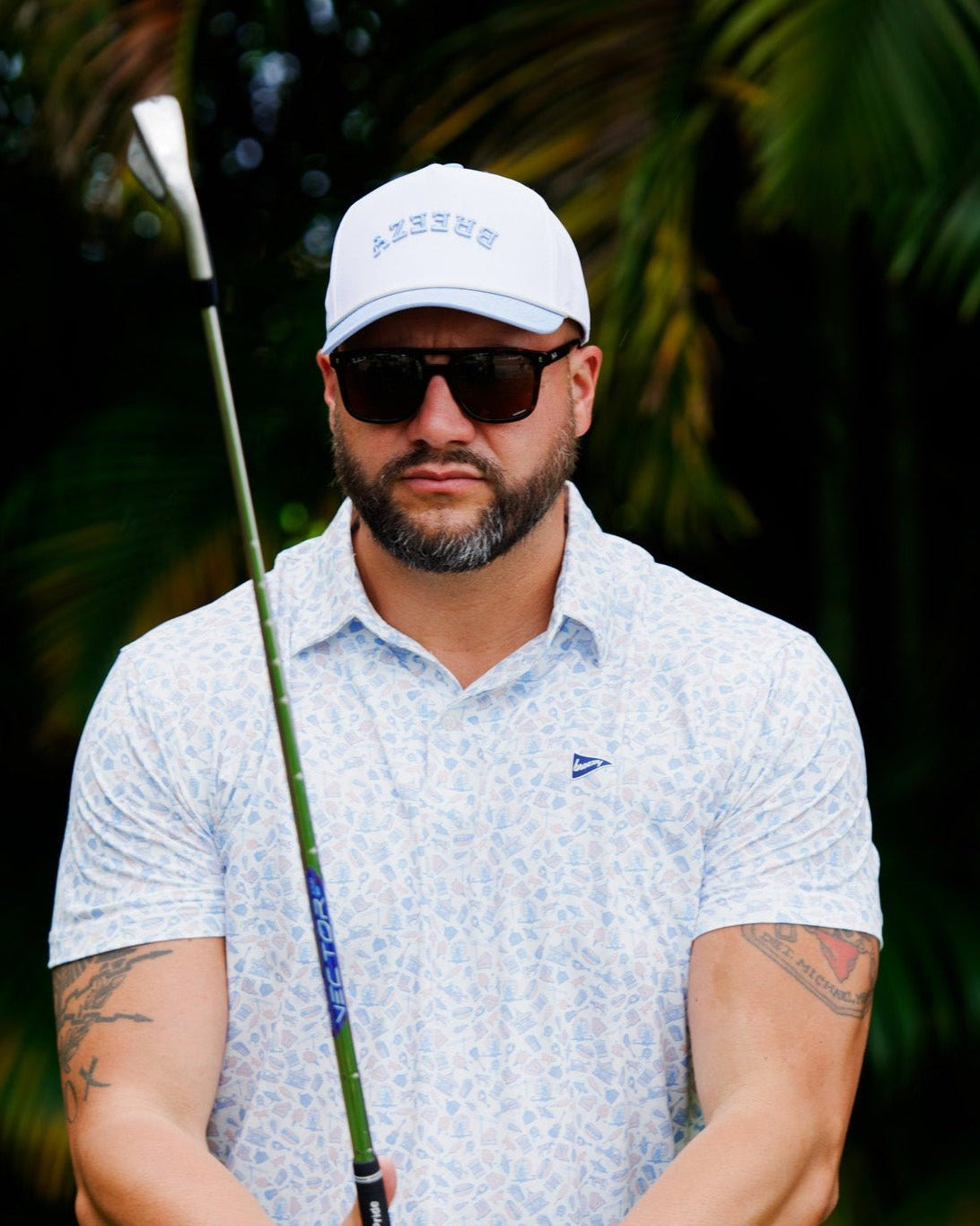 Flipped Breezy Rope Hat Skyview - Breezy Golf