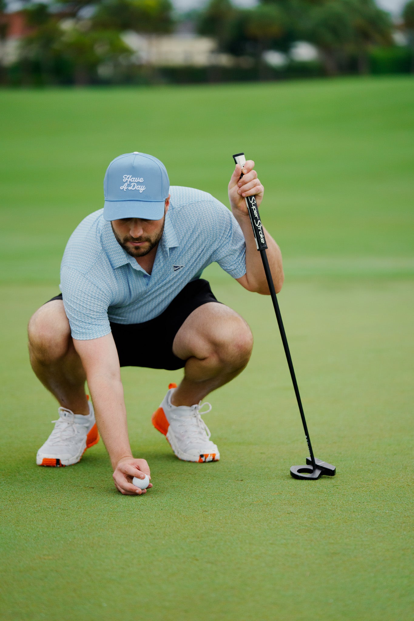 Have A Day Rope Hat Eternal Blue | Breezy Golf | Performance Golf Apparel