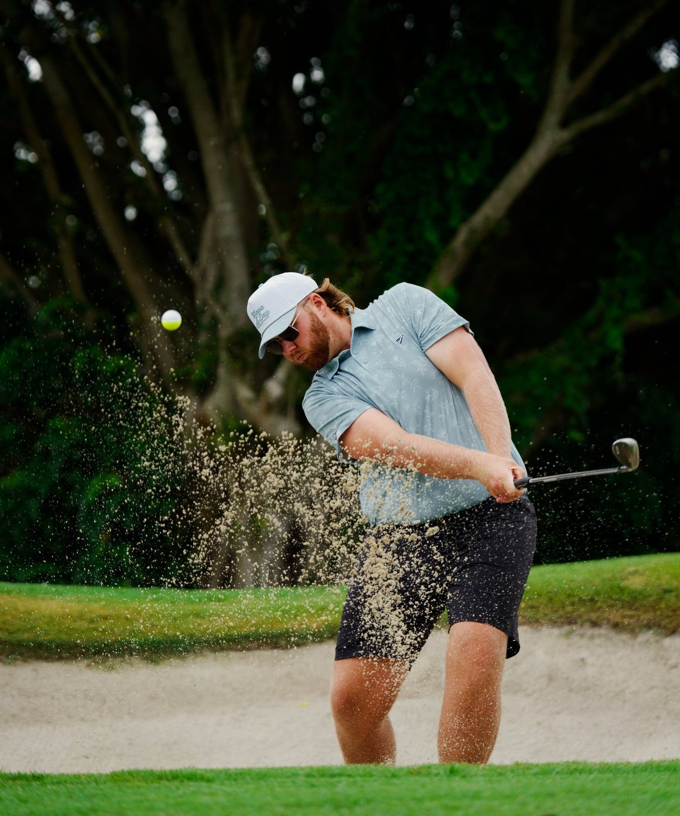 The Floral Tropics Polo - Breezy Golf