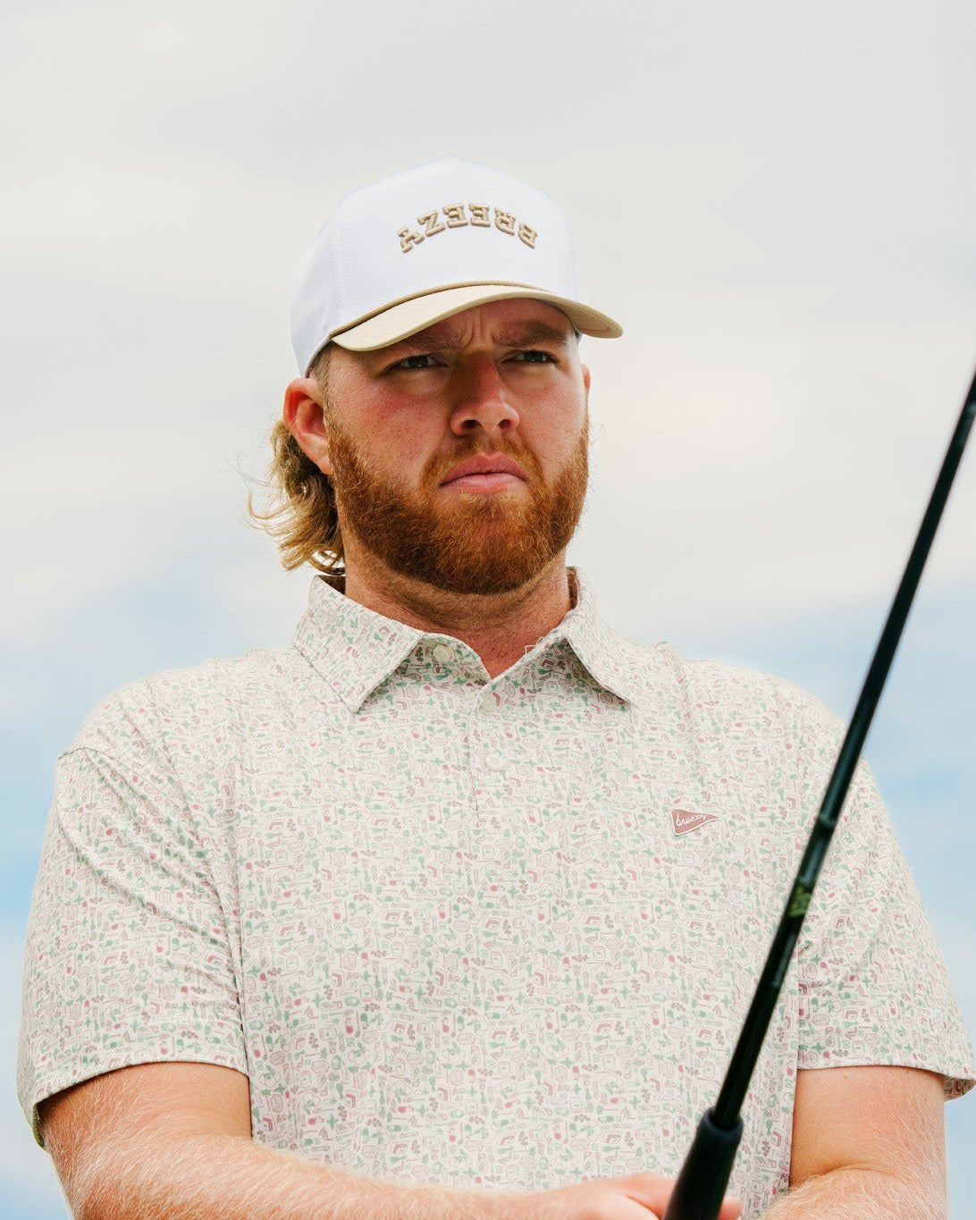 Flipped Breezy Rope Hat Sand - Breezy Golf
