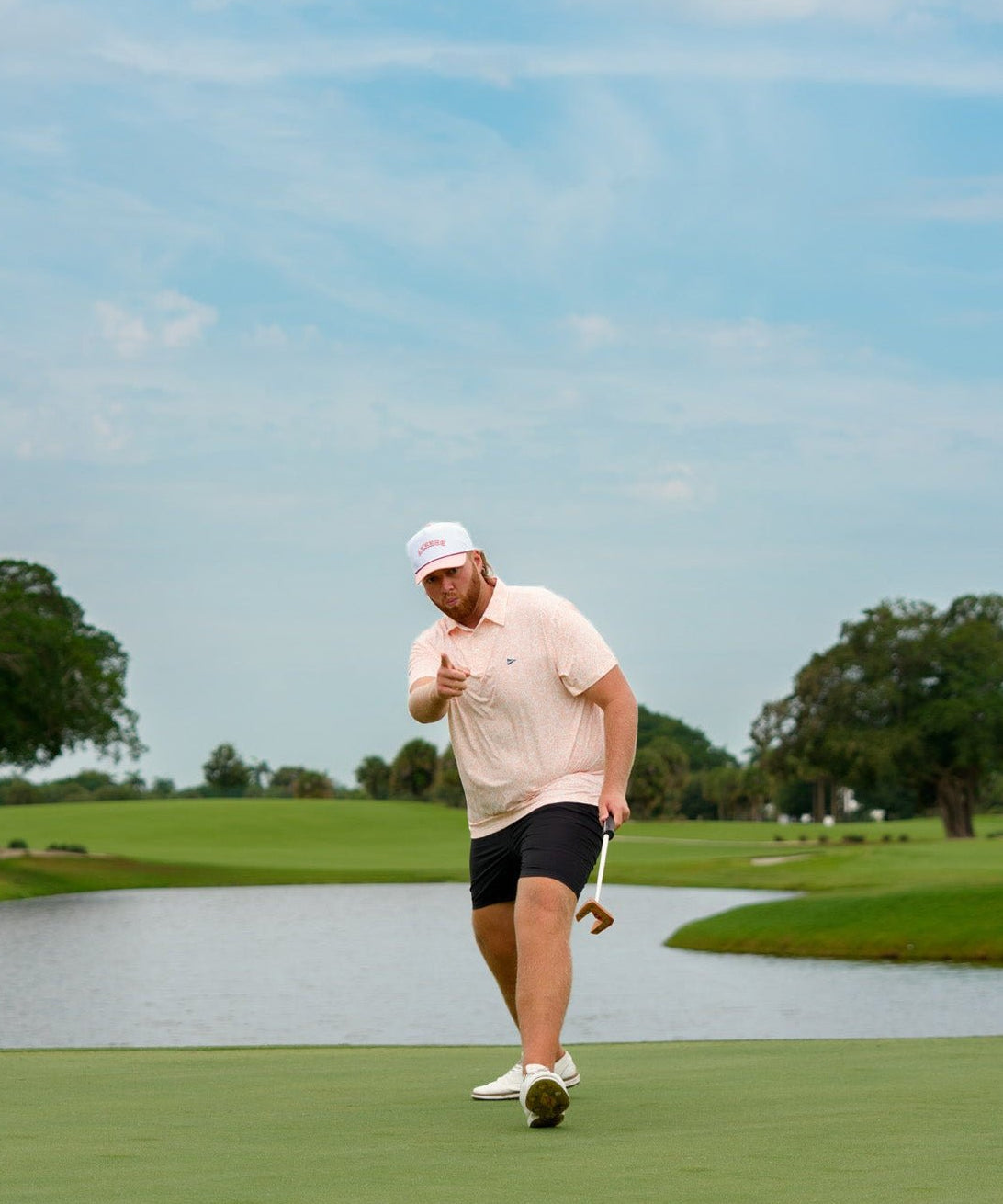 Flipped Breezy Rope Hat Flamingo - Breezy Golf