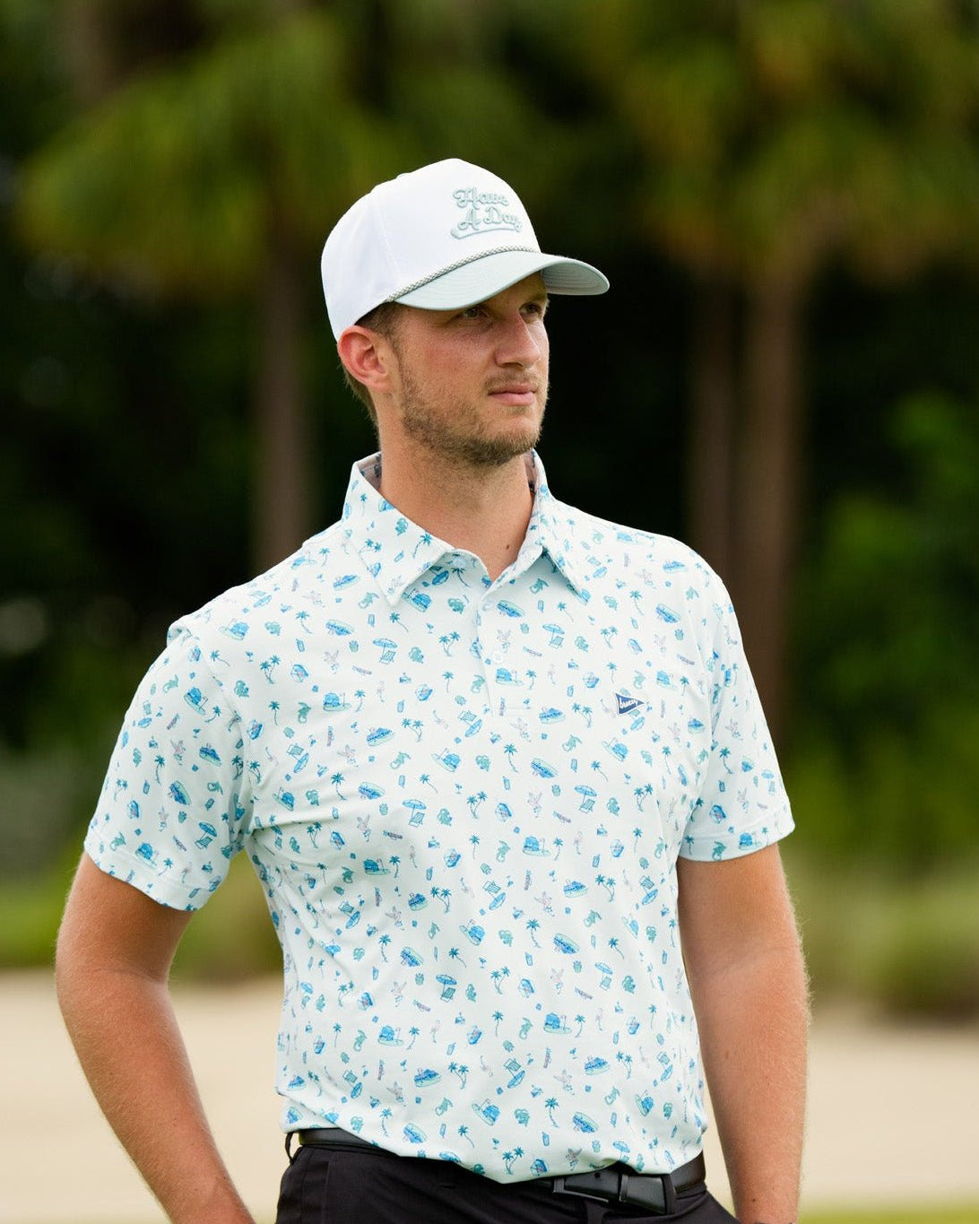 Have A Day Rope Hat Gator Green - Breezy Golf