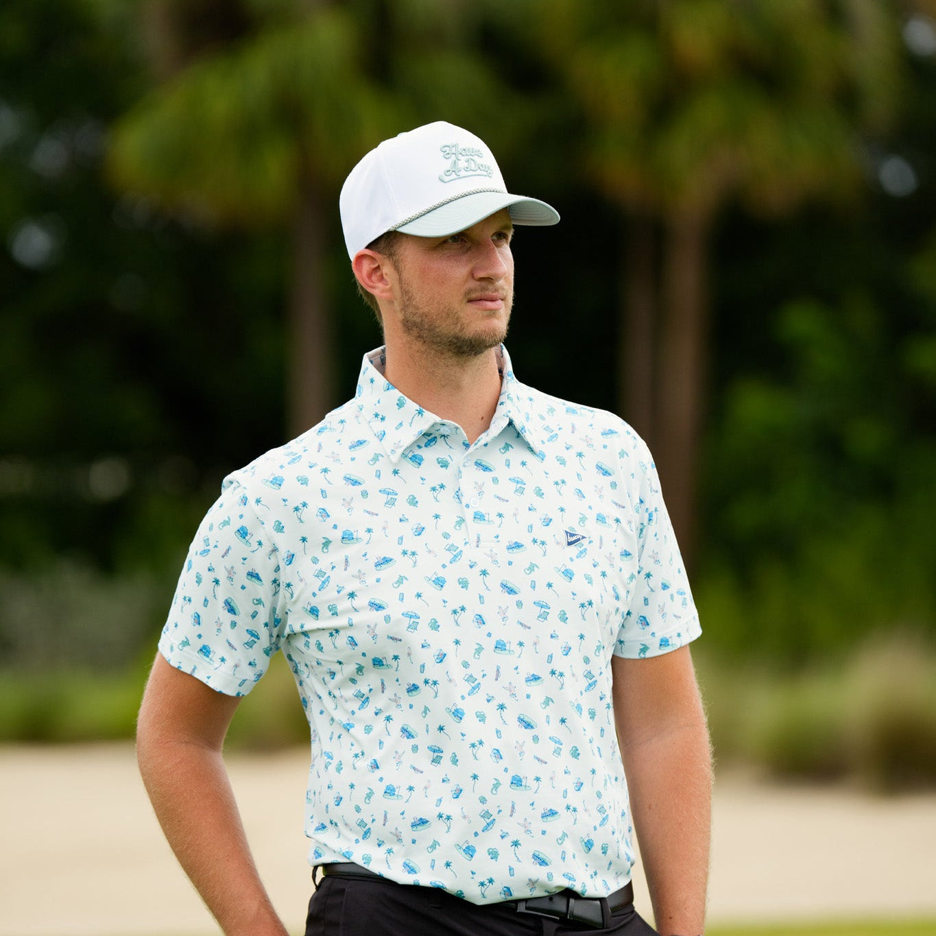 Have A Day Rope Hat Gator Green