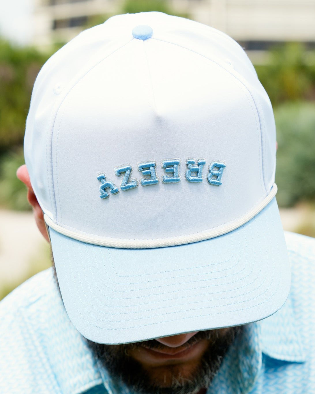 Flipped Breezy Rope Hat Skyview - Breezy Golf