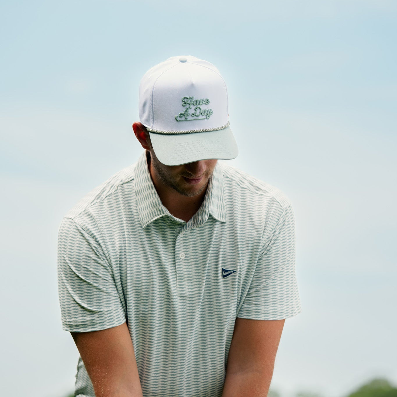 Have A Day Rope Hat Gator Green