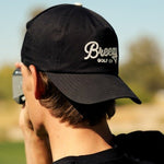 Breezy Workmans Unstructured Script Hat Black - Breezy Golf