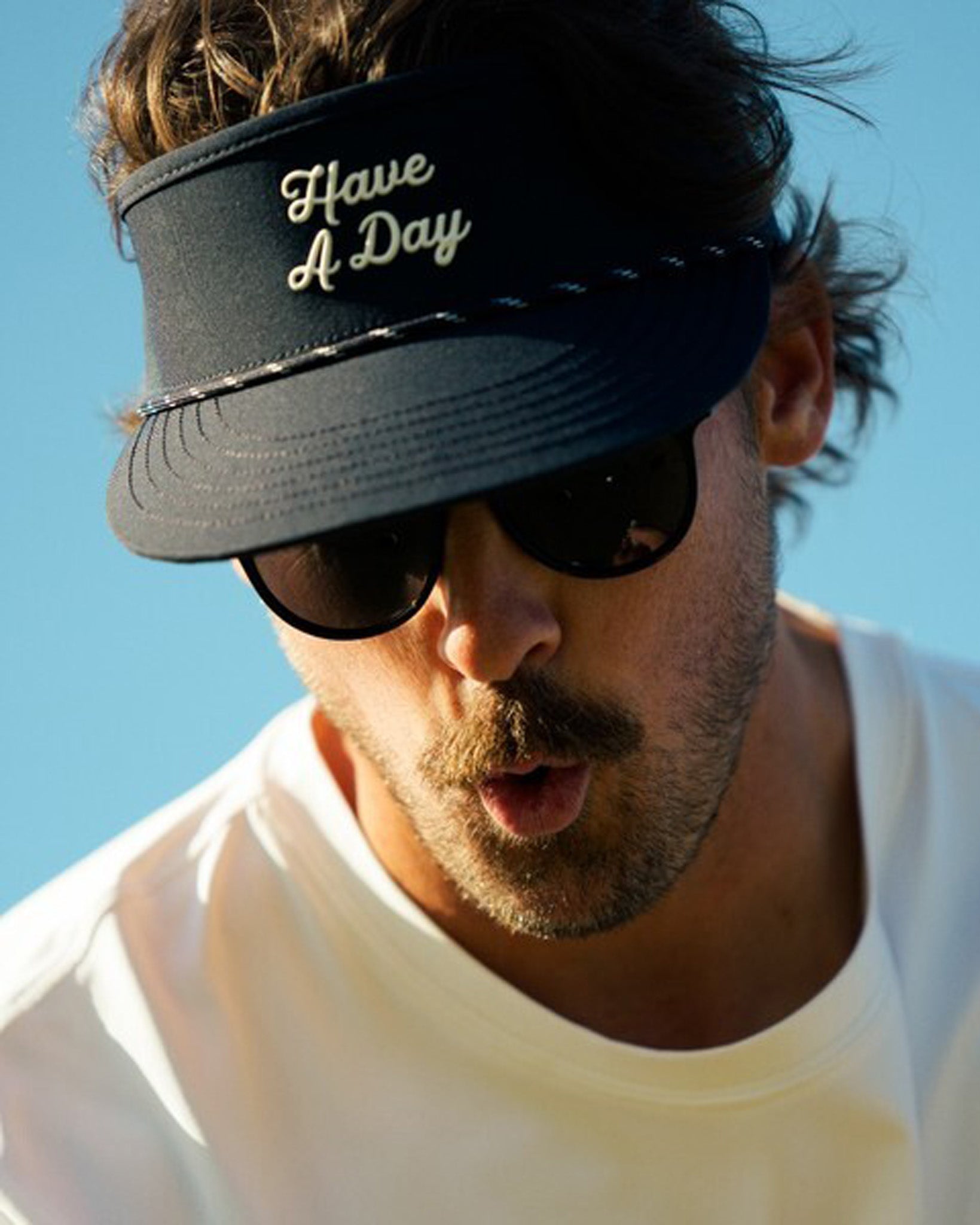 Have A Day Rope Visor Navy - Breezy Golf