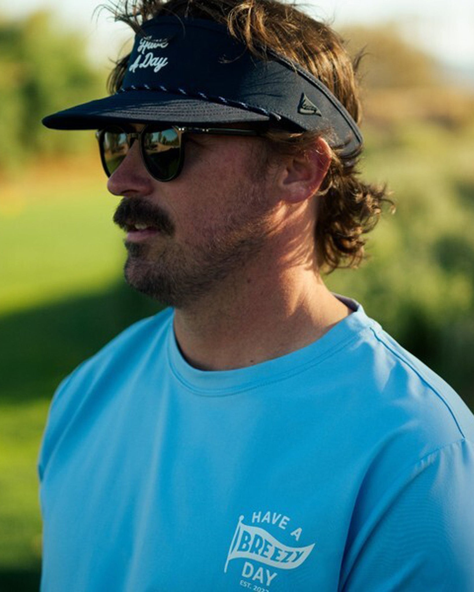Have A Day Rope Visor Navy - Breezy Golf