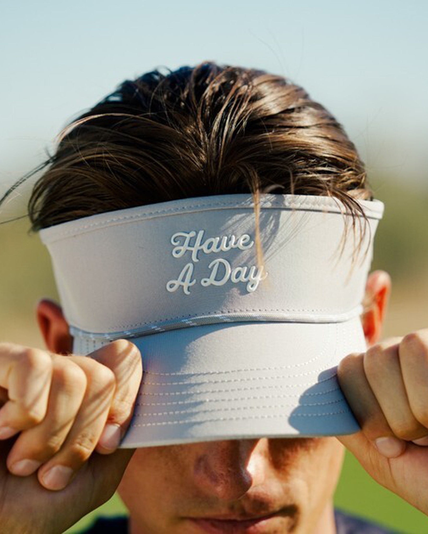 Have A Day Rope Visor Grey - Breezy Golf