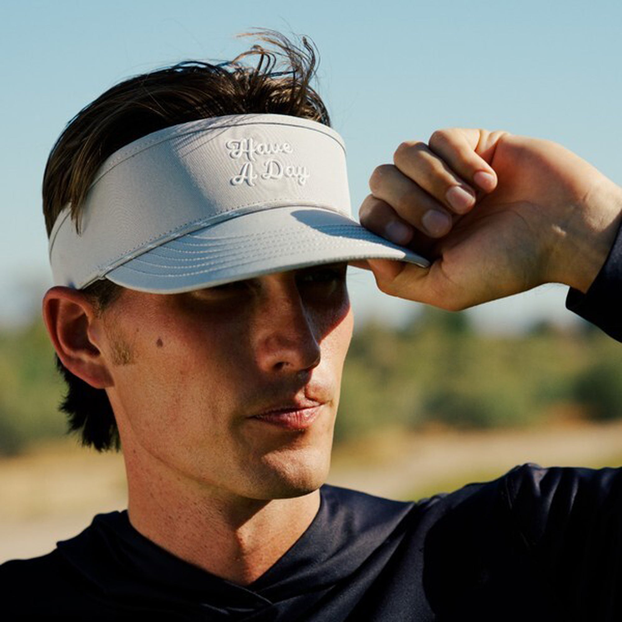 Have A Day Rope Visor Grey
