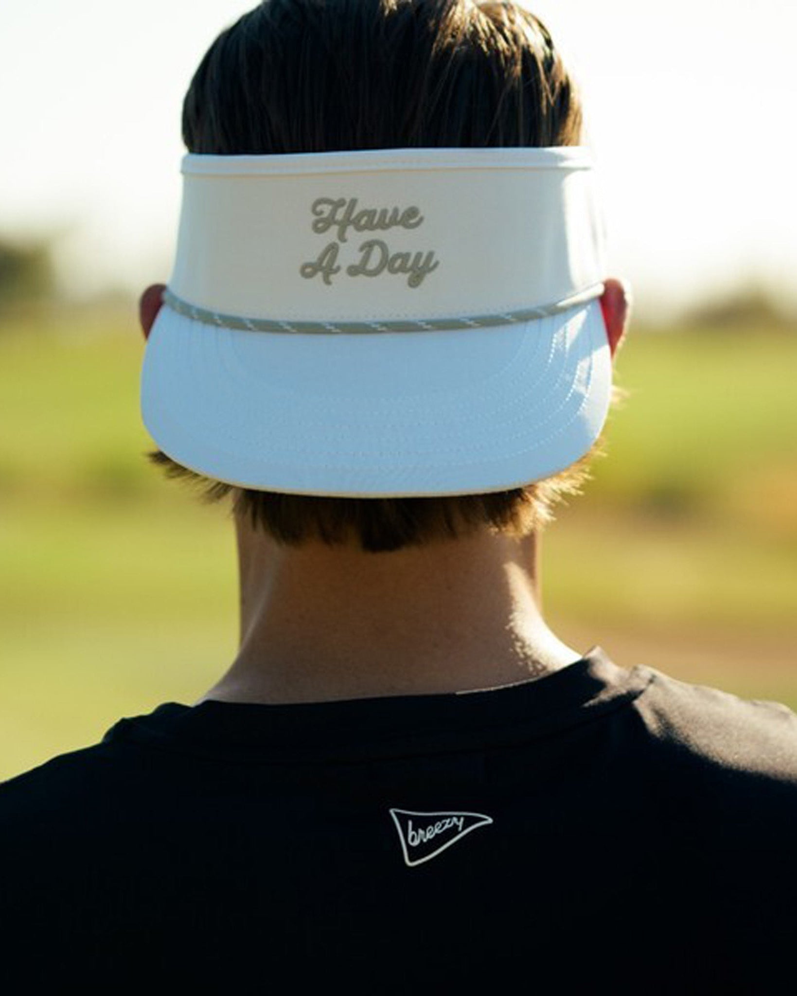 Have A Day Rope Visor White - Breezy Golf