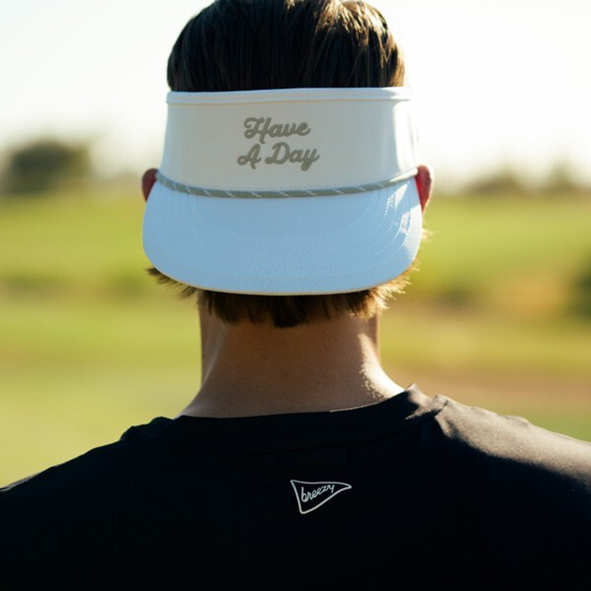 Have A Day Rope Visor White | Breezy Golf | Performance Golf Apparel