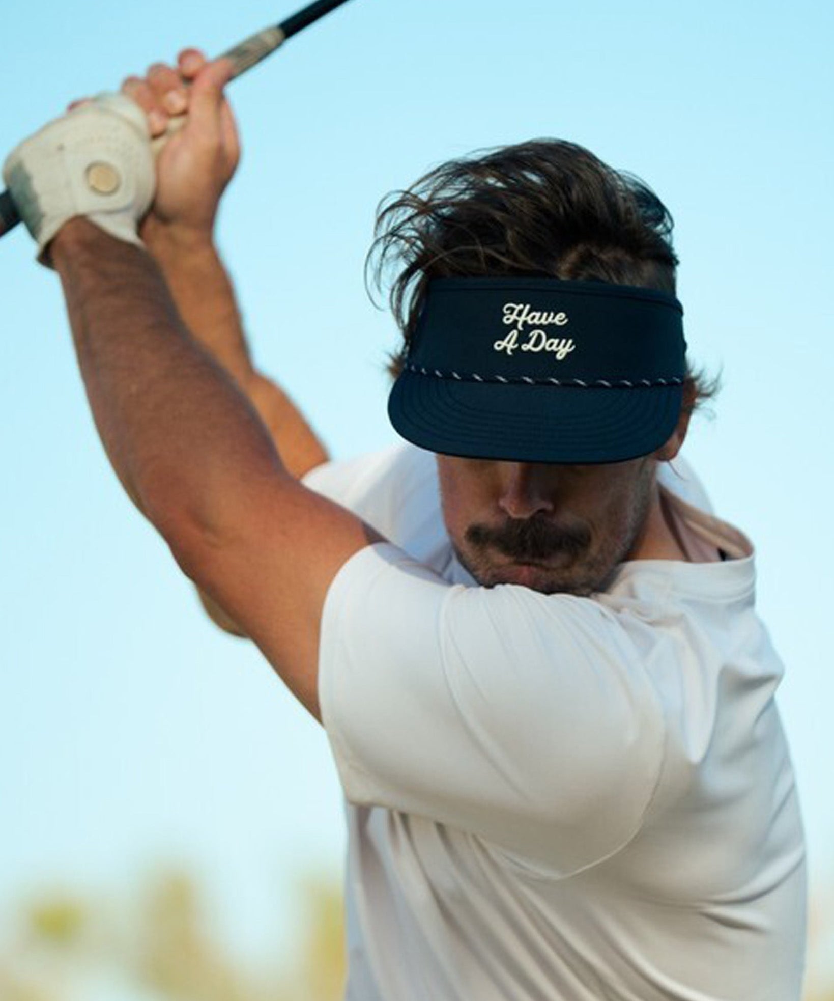 Have A Day Rope Visor Navy - Breezy Golf