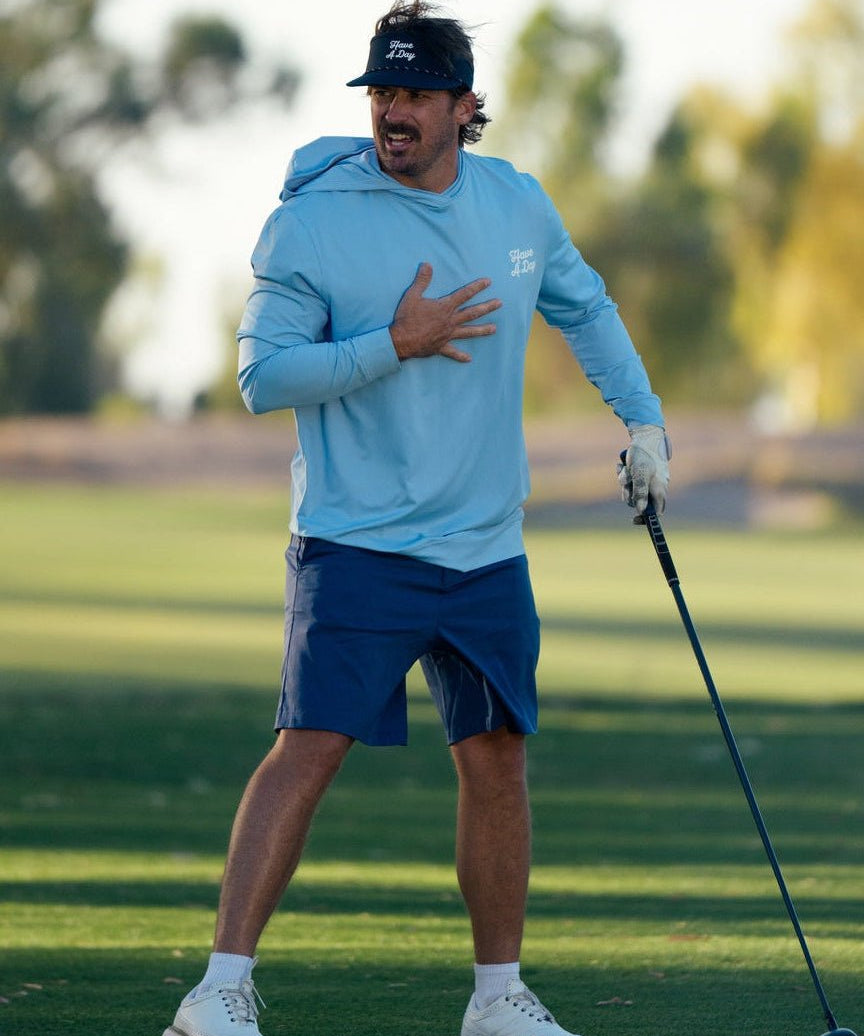 Range Hoodie Blue - Breezy Golf