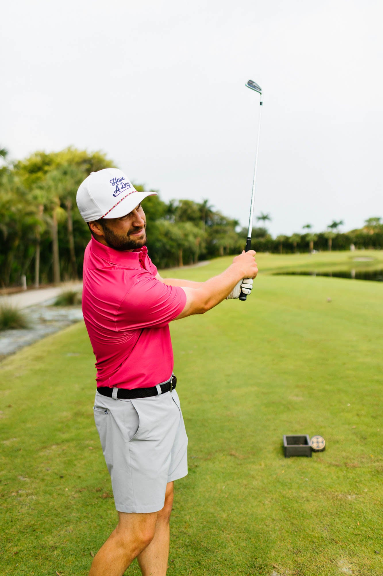 The Coral Red Polo - Breezy Golf